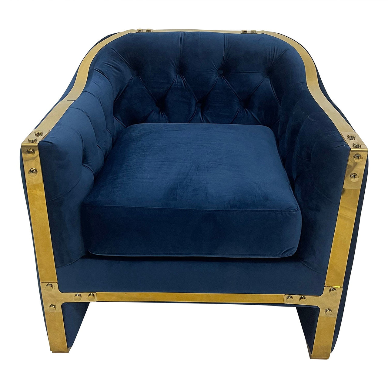 Luxe Collection Navy and Gold Chair