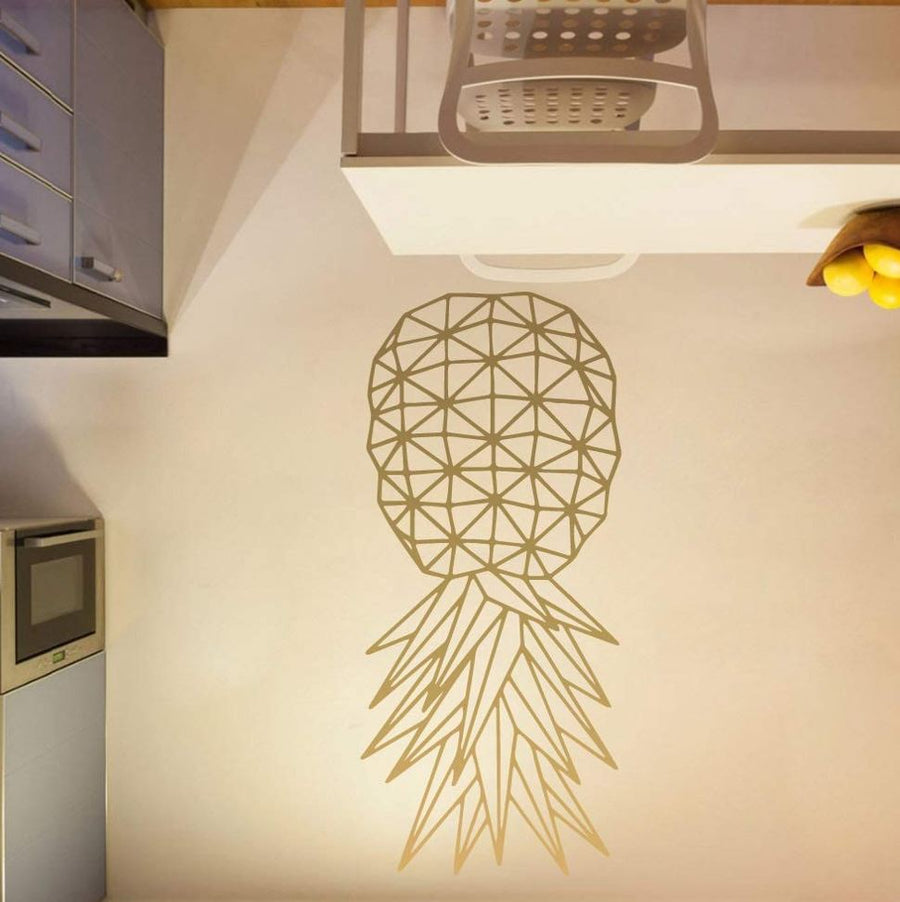 Golden (Upside-down) Pineapple Wall Sticker