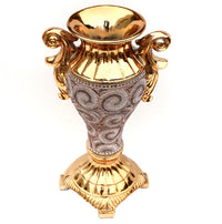 Thumbnail for Luxe Collection Gold Crystal Embellished Ceramic Vase