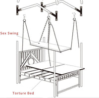 Thumbnail for BDSM Sex Room Torture Bed With Sex Swing