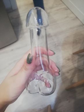 Glass Penis Vase