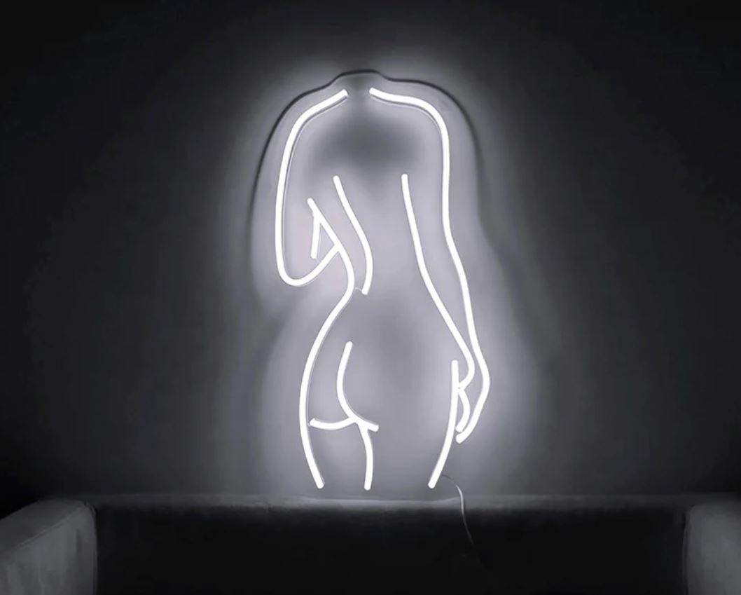 Bringing Lady Back Nude Woman Neon Sex Room picture